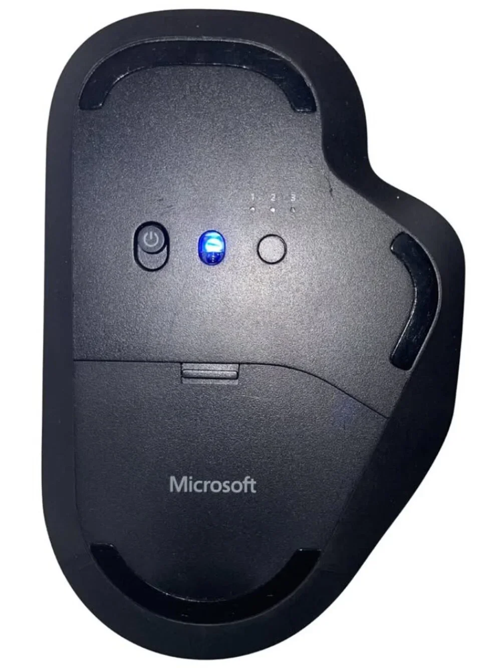 Microsoft Bluetooth Ergonomic Mouse Matte Black Model 1955 - Tested & Clean